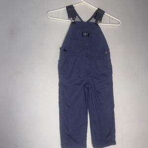 Vintage Oshkosh B'gosh Vestbak Boys‎ Blue Overalls Waving Walrus 2T